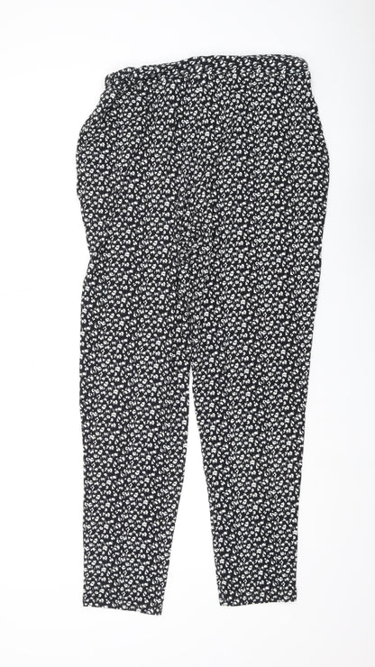 Roman Originals Women's Black Tapered Trousers Size 12