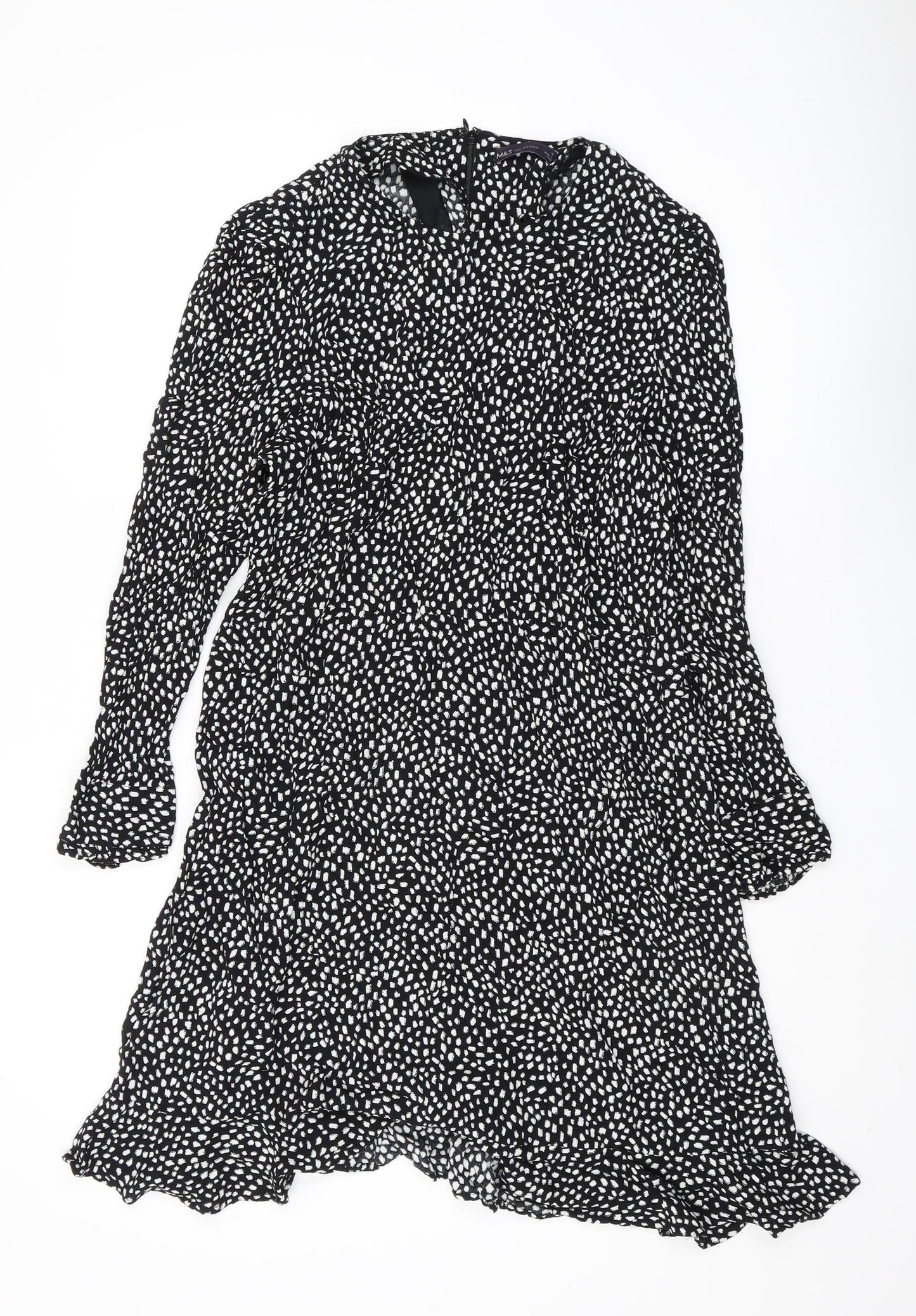 Marks and Spencer Women's Black Long Dress, Size 16