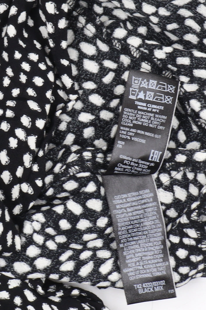 Marks and Spencer Women's Black Long Dress, Size 16