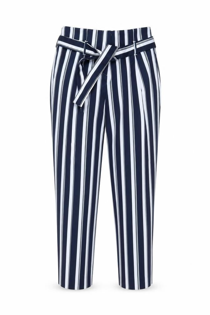 Womens UK Size 8 River Island Relaxed Fit Cropped Blue Trousers
