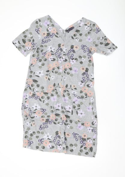 Marks and Spencer Floral Shift Dress 10 Multicoloured