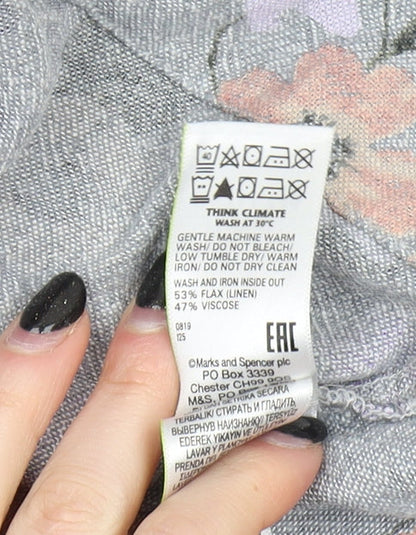 Marks and Spencer Floral Shift Dress 10 Multicoloured