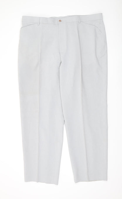 Farah Men's Grey Dress Pants - Size 44, Formal Trousers