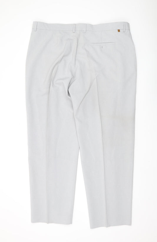 Farah Men's Grey Dress Pants - Size 44, Formal Trousers