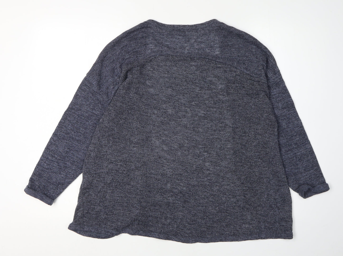 Womens UK Size 12 Pull&Bear Blue Cardigan Jumper