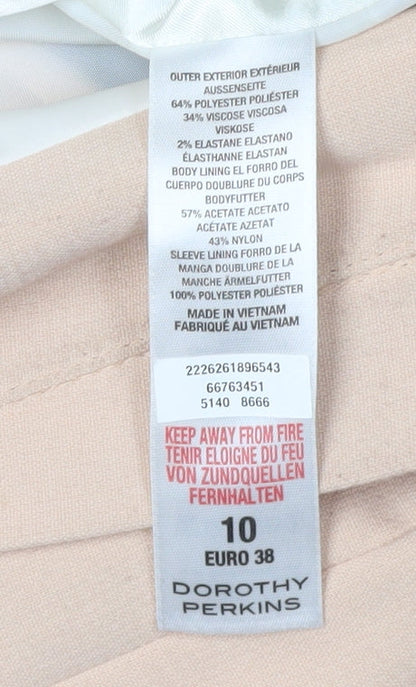 Dorothy Perkins Women's Beige Black Blazer Size 10