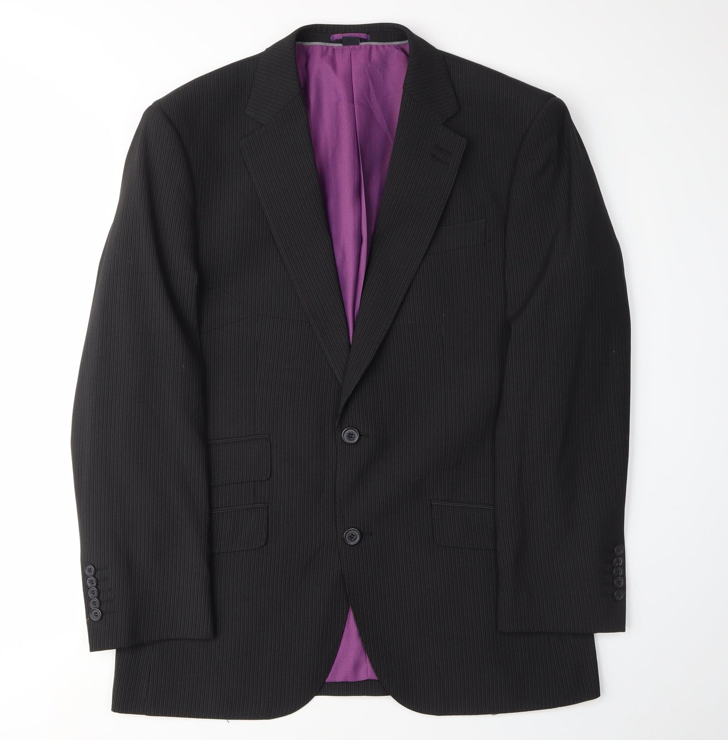 Mens UK Size 38 Jacamo Regular Black Suit Jacket