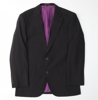Mens UK Size 38 Jacamo Regular Black Suit Jacket
