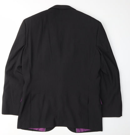 Mens UK Size 38 Jacamo Regular Black Suit Jacket
