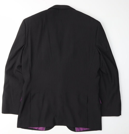 Mens UK Size 38 Jacamo Regular Black Suit Jacket