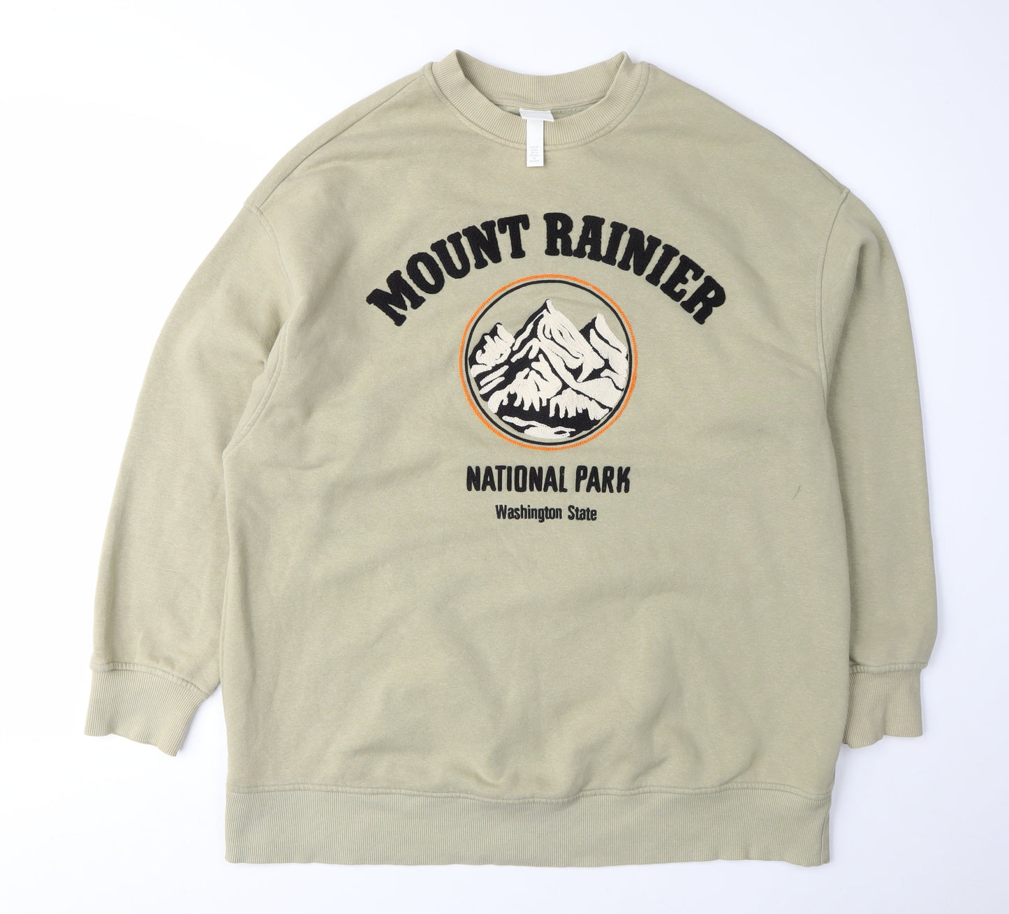 Unisex Adults UK Size XS H&M Beige Pullover Sweatshirt