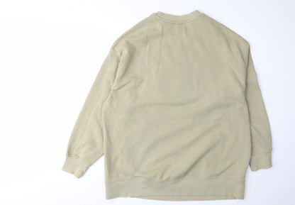 Unisex Adults UK Size XS H&M Beige Pullover Sweatshirt