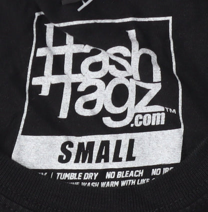 Hashtagz Men's Black Graphic Print T-Shirt S