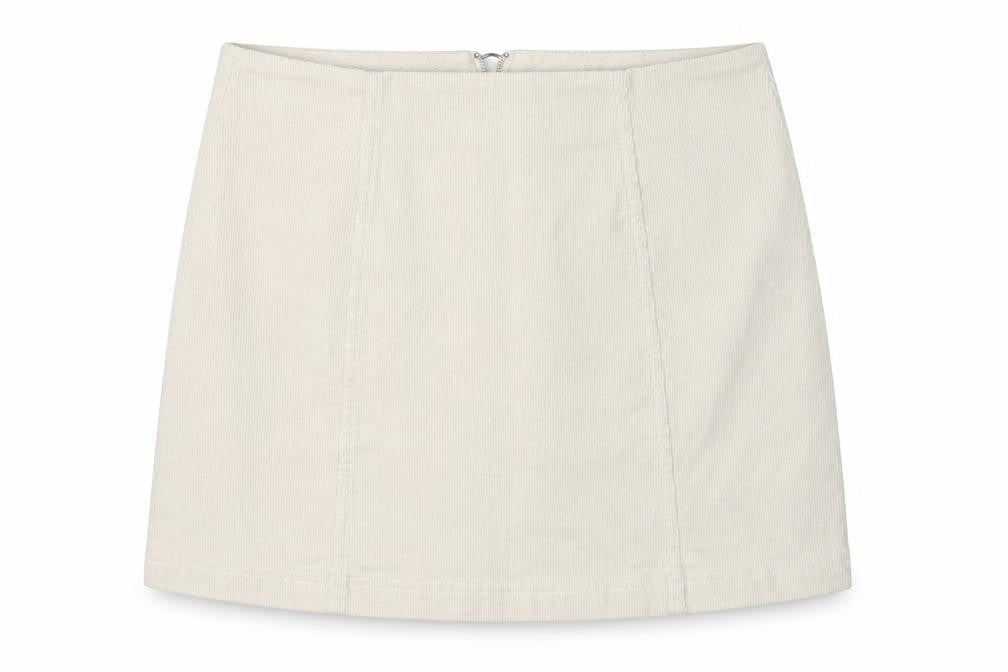 Womens UK Size L FOREVER 21 Straight & Pencil Corduroy Skirt