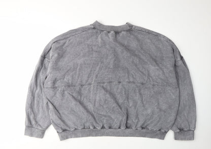 Boohoo Women’s Grey XL Cotton Basic Jacket
