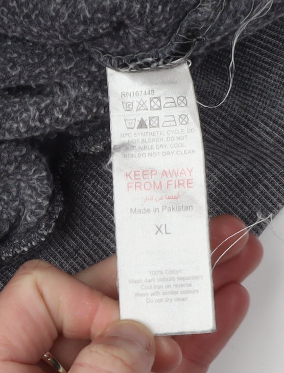 Boohoo Women’s Grey XL Cotton Basic Jacket