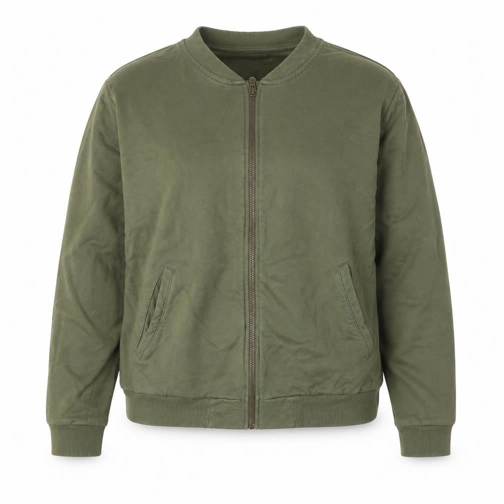 Womens UK Size 16 ASOS Green Full Zip Sweatshirt