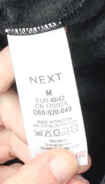 Next Unisex Black M Pullover Hoodie with Hooded Design