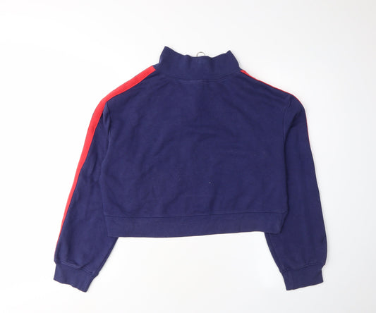 H&M Women’s Blue Cropped Sweatshirt XS