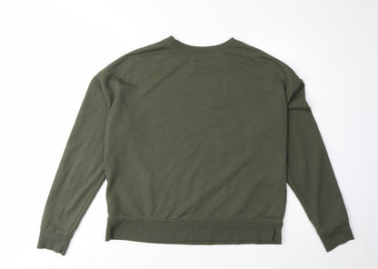 New Look Women's Green Graphic Print Sweatshirt Size 14