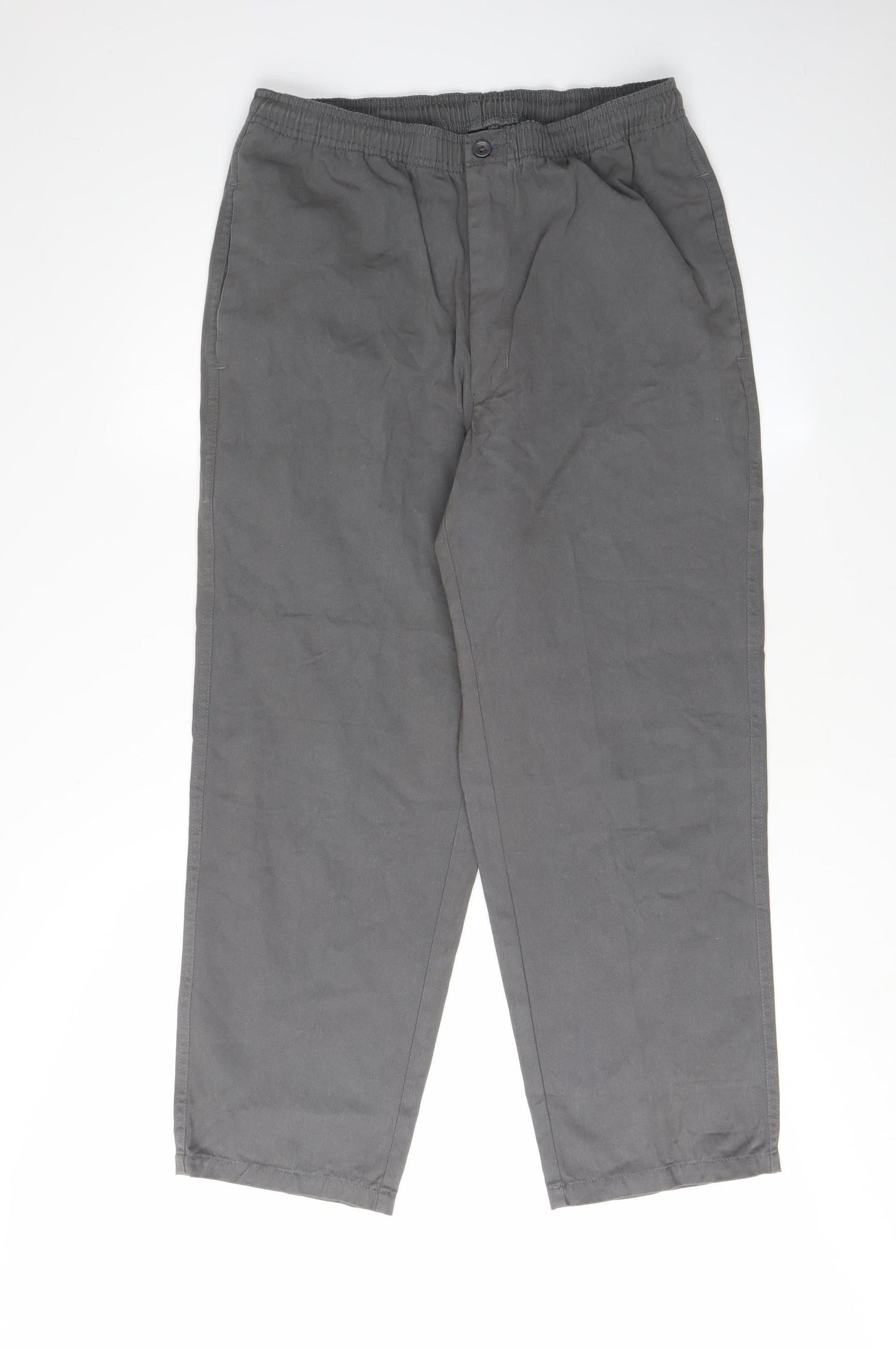 Pegasus Men's Grey Cotton Trousers Size 32 Waist