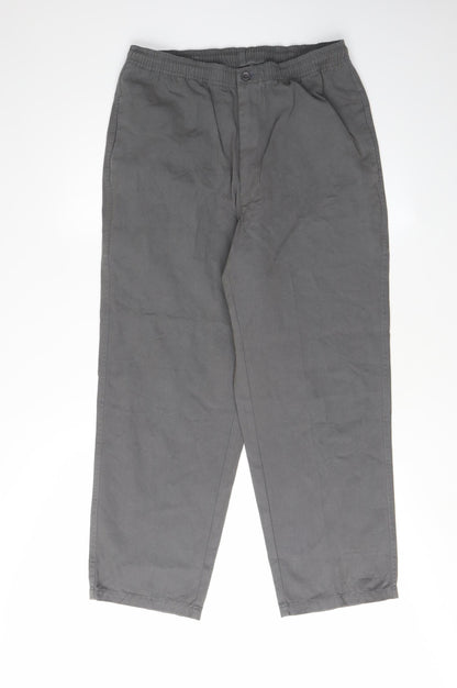 Pegasus Men's Grey Cotton Trousers Size 32 Waist