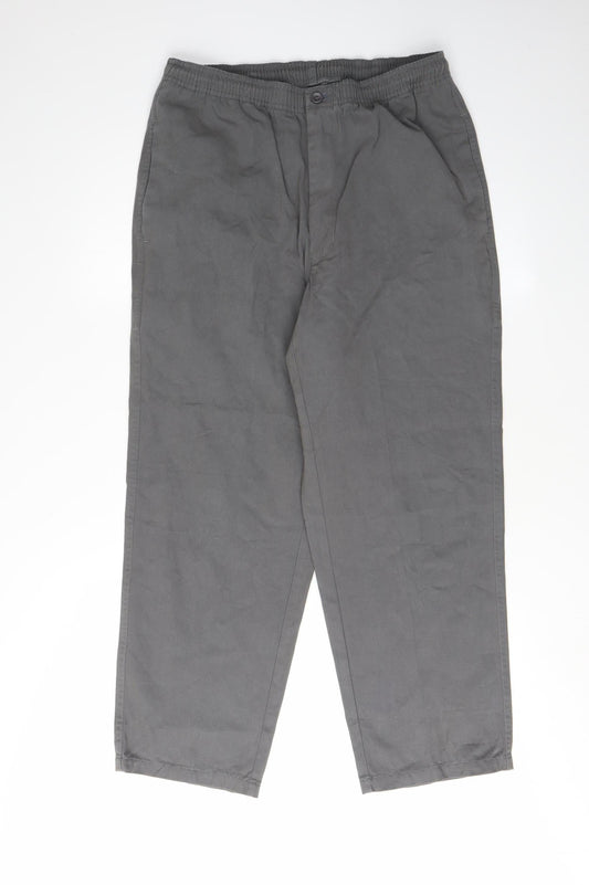Pegasus Men's Grey Cotton Trousers Size 32 Waist