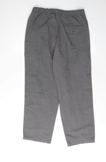 Pegasus Men's Grey Cotton Trousers Size 32 Waist