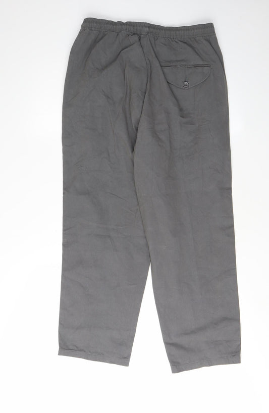 Pegasus Men's Grey Cotton Trousers Size 32 Waist