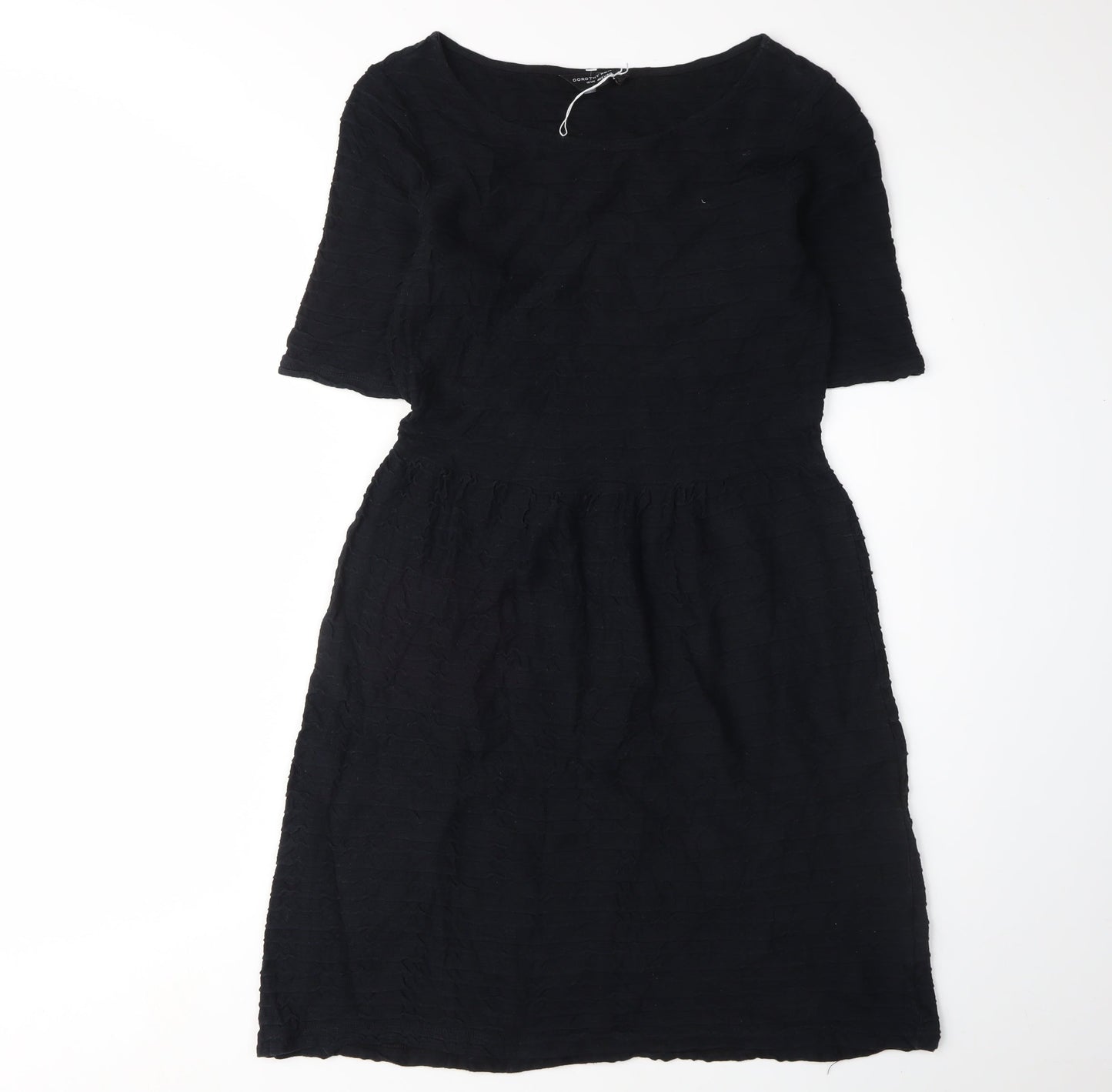 Dorothy Perkins Women's Black Knee-Length Fit & Flare Dress