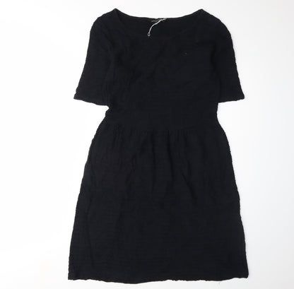 Dorothy Perkins Women's Black Knee-Length Fit & Flare Dress
