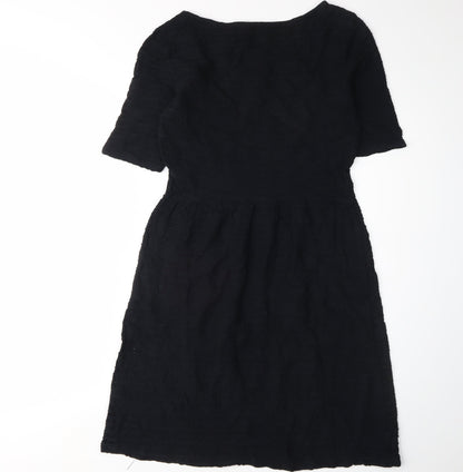 Dorothy Perkins Women's Black Knee-Length Fit & Flare Dress