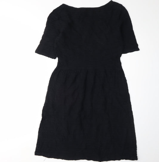 Dorothy Perkins Women's Black Knee-Length Fit & Flare Dress