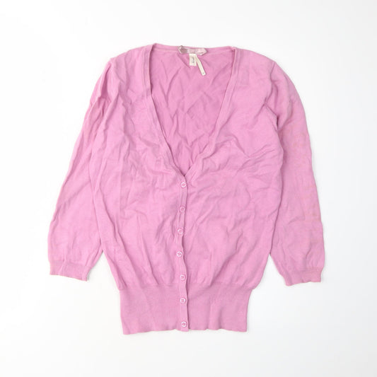 Womens UK Size 10 NEXT Pink Cardigan Jumper
