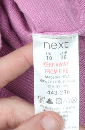 Womens UK Size 10 NEXT Pink Cardigan Jumper