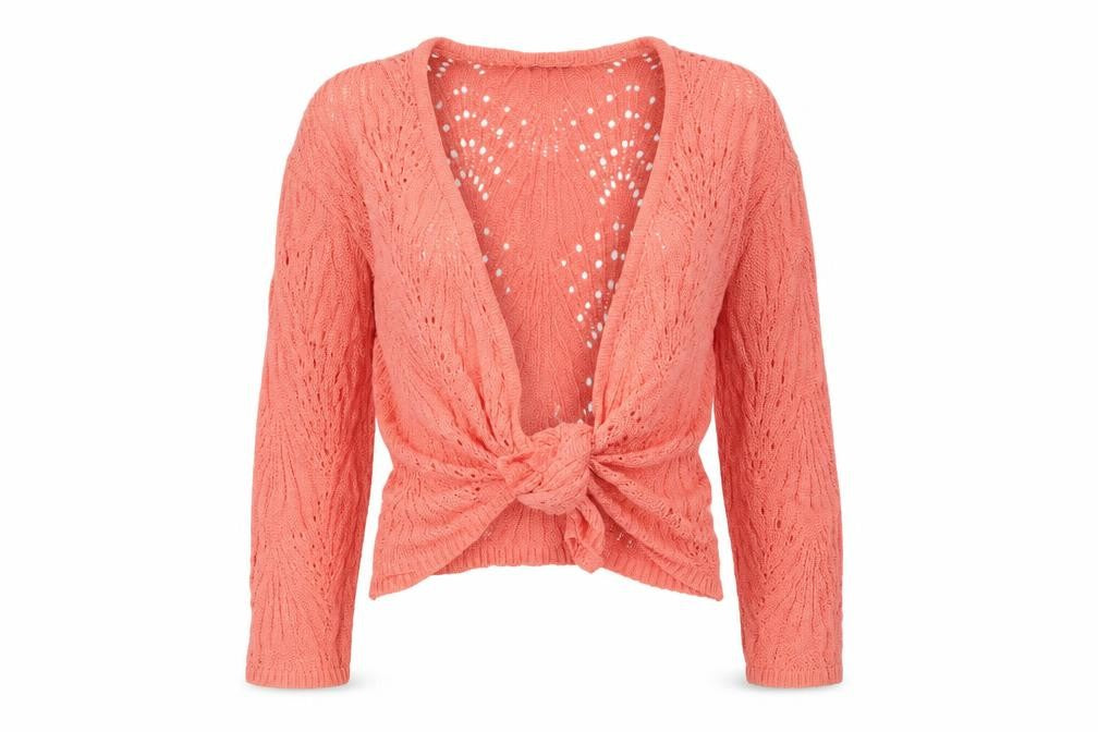 Womens UK Size XS David Emanuel Pink Cardigan Jumper