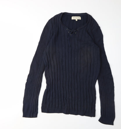 Womens UK Size M River Island Blue Pullover Jumper
