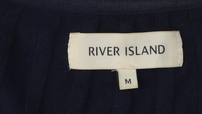 Womens UK Size M River Island Blue Pullover Jumper