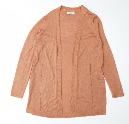 Womens UK Size 12 Marks and Spencer Orange Cardigan Jumper