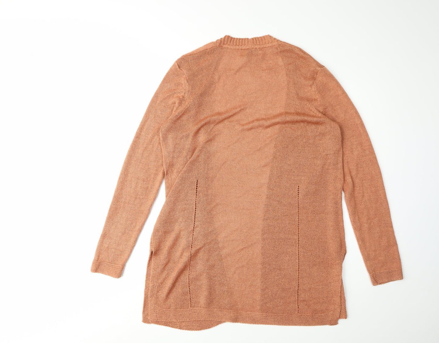 Womens UK Size 12 Marks and Spencer Orange Cardigan Jumper