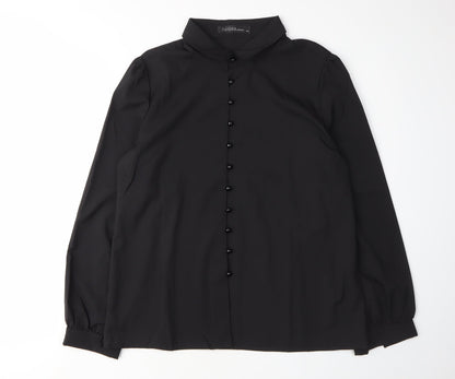 Womens UK Size M Zanzea Black  Blouse