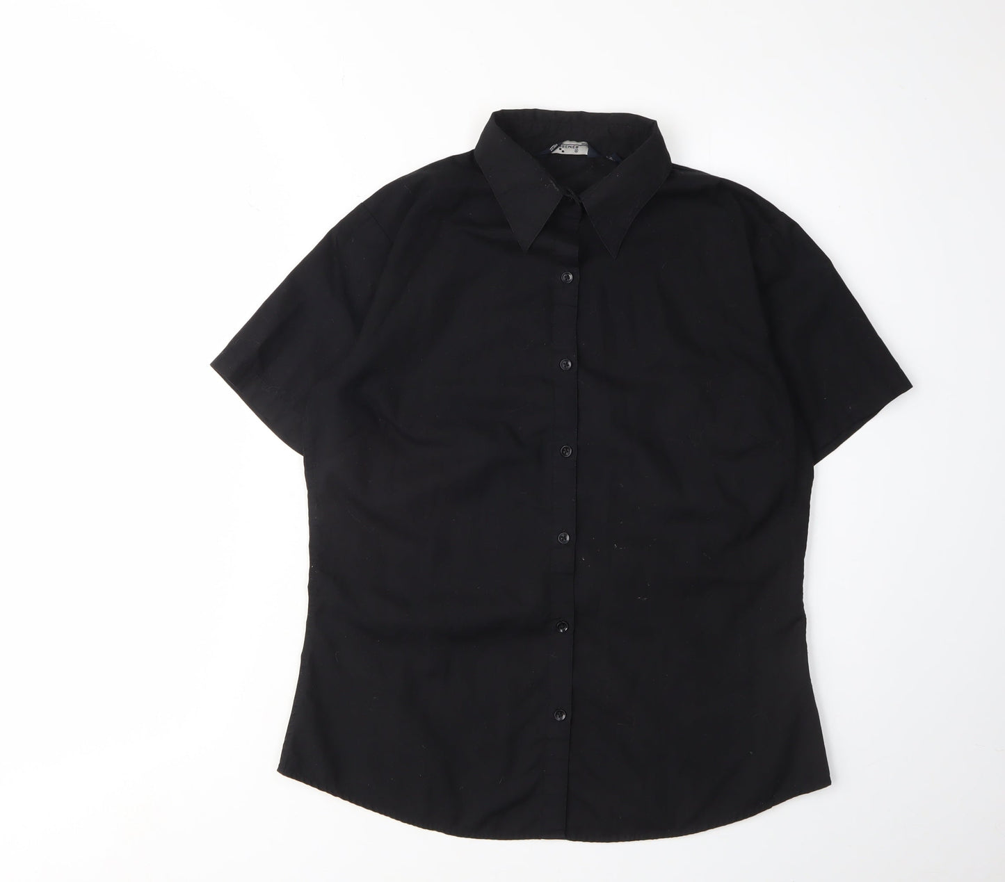 Premier Women's Black Button-Up Shirt Size 10