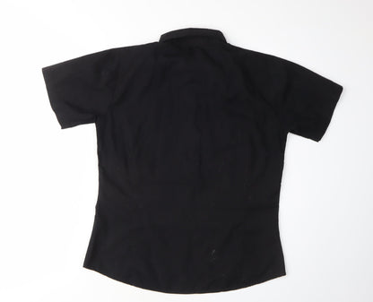 Premier Women's Black Button-Up Shirt Size 10