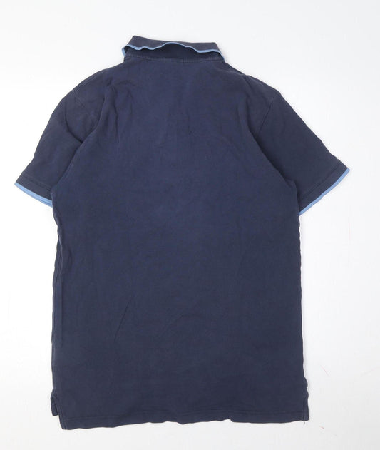 Nike Men's Blue Polo Shirt M Regular Fit Logo