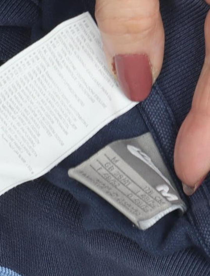 Nike Men's Blue Polo Shirt M Regular Fit Logo