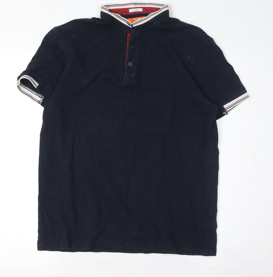 Jules Men's Black Slim Fit Polo, Size L, Short Sleeve