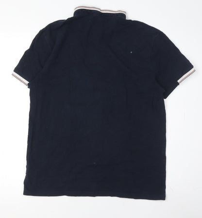 Jules Men's Black Slim Fit Polo, Size L, Short Sleeve