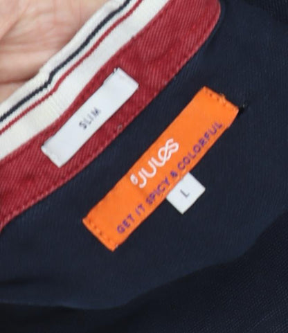 Jules Men's Black Slim Fit Polo, Size L, Short Sleeve