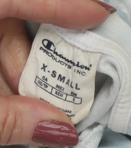 Champion Unisex Blue XS Jersey T-Shirt