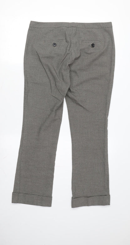 Womens UK Size 14 Stile Benetton Regular Fit Cropped Multicoloured Trousers